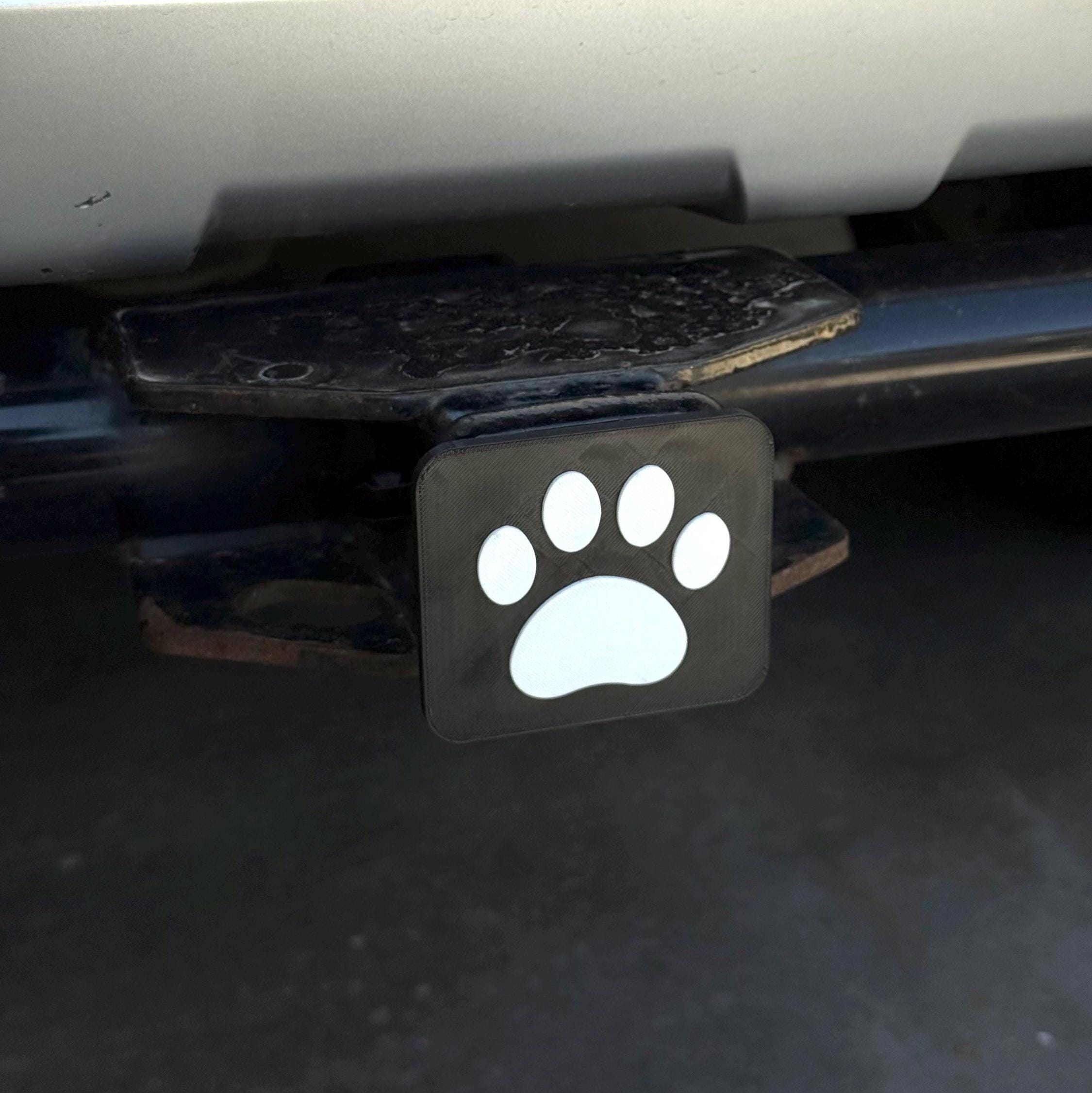 Paw Print Hitch Cover | 2 Inch Trailer Hitch Cover | Dog Lover Hitch Cover | PIN INCLUDED