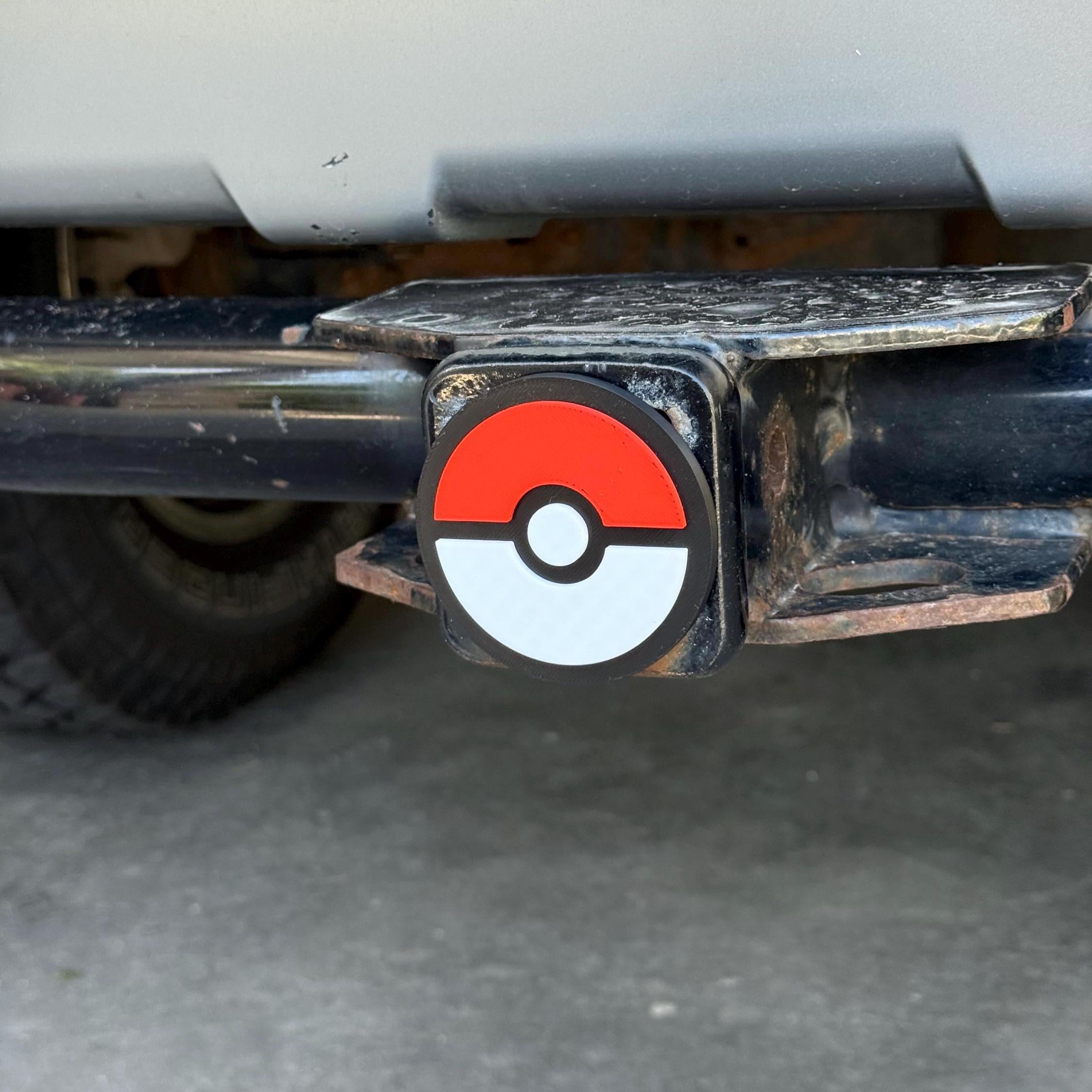 Pokemon Hitch Cover | Custom Trailer Hitch Plug for 2-Inch Receiver | PIN INCLUDED